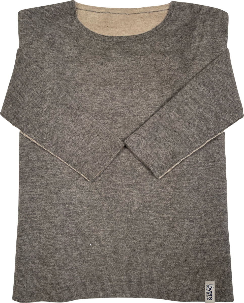 PULL RAS DU COU FEMME RÉVERSIBLE - 2 FILS - L/11