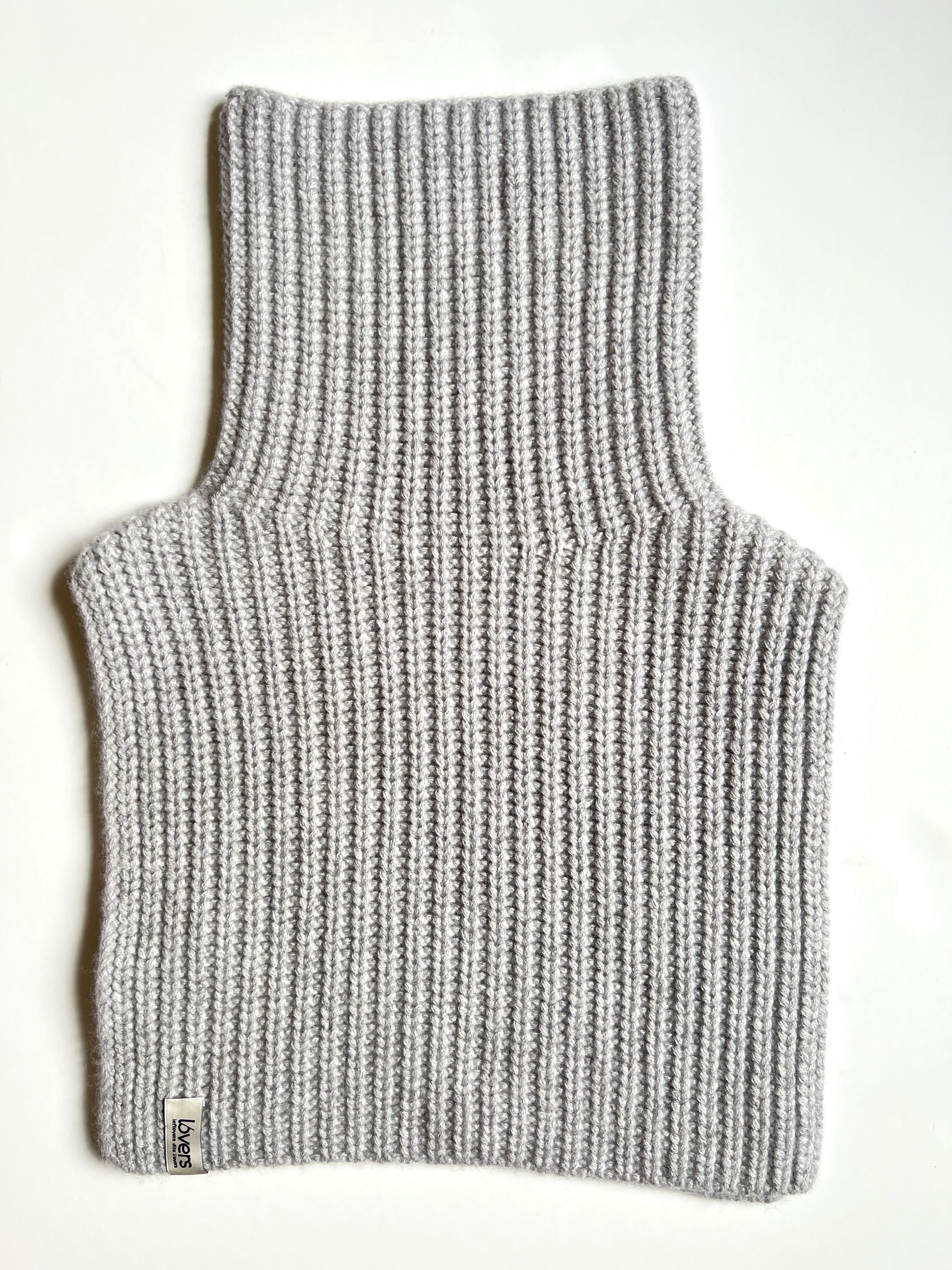 PLASTRON COL ROULE 100% CACHEMIRE 14 FILS L/56