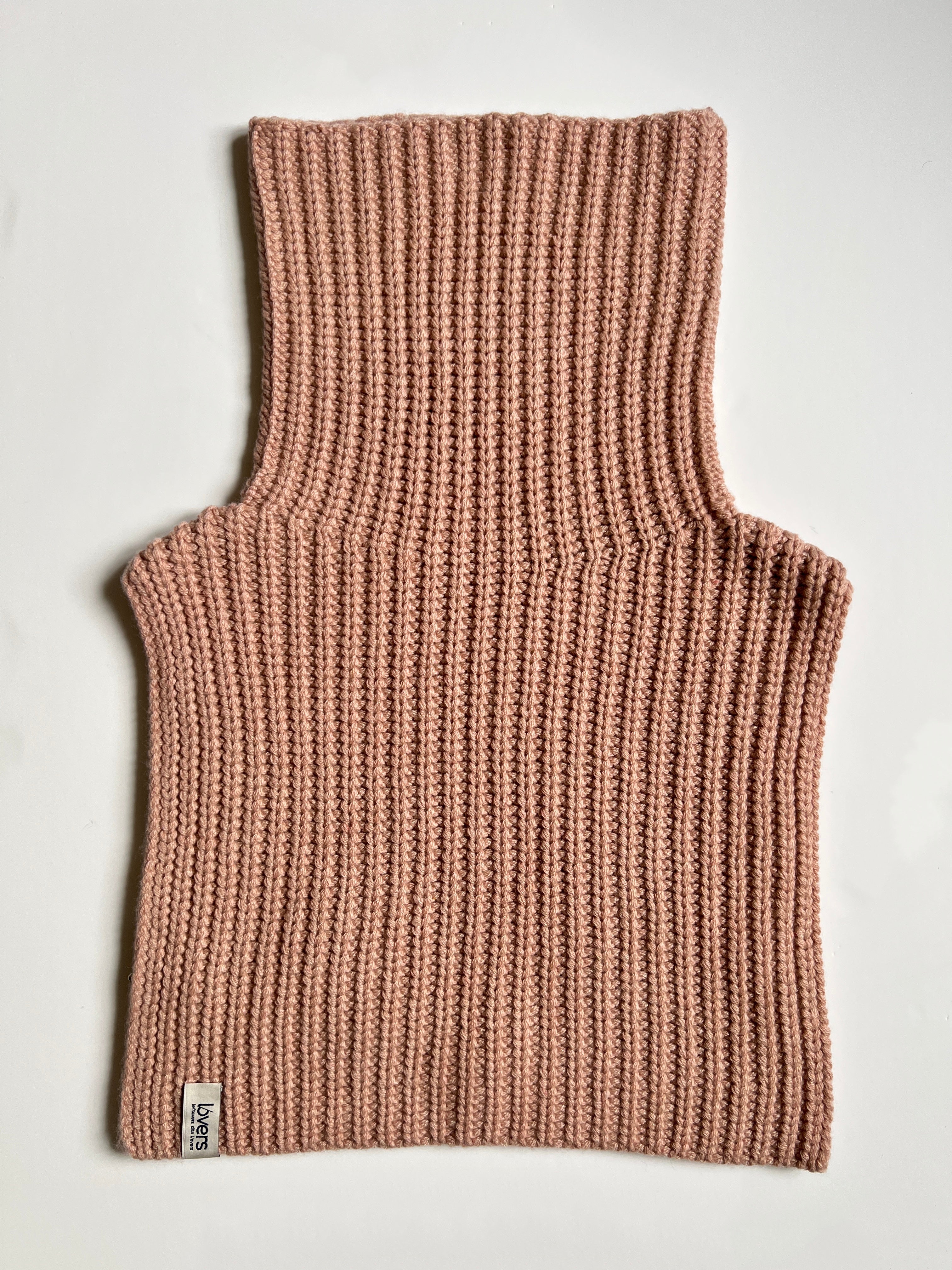 PLASTRON COL ROULE 100% CACHEMIRE 14 FILS L/56