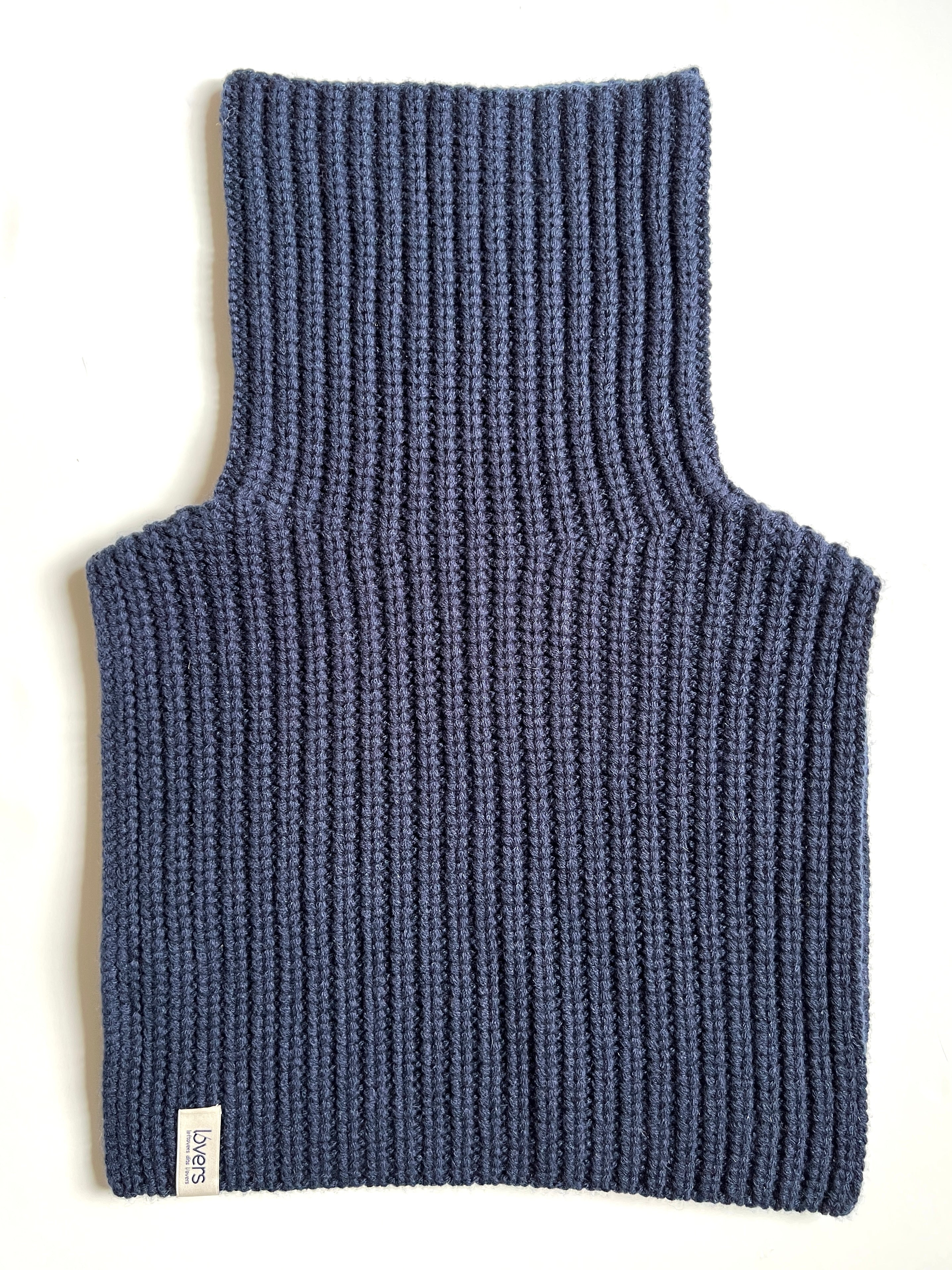 PLASTRON COL ROULE 100% CACHEMIRE 14 FILS L/56