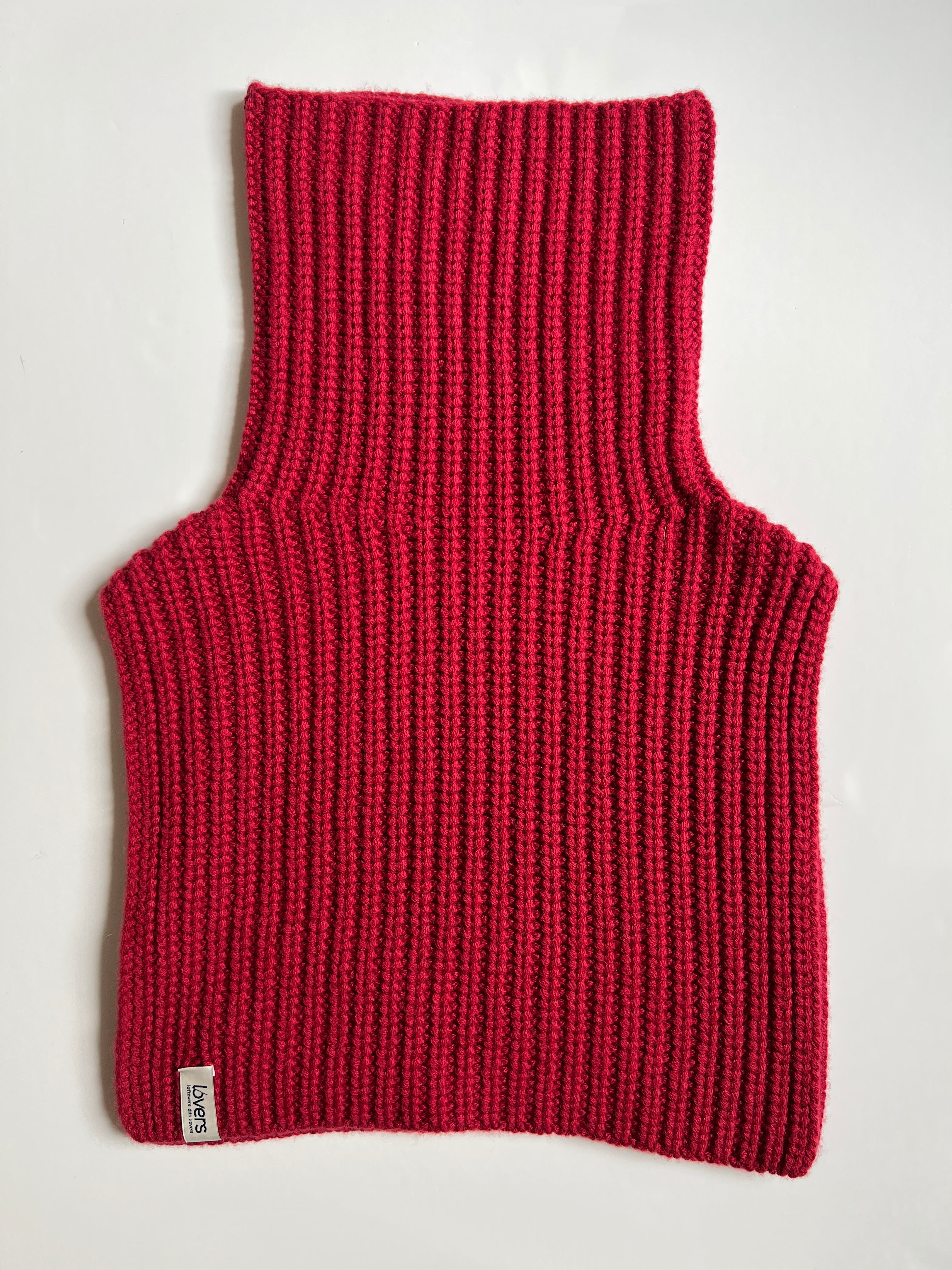 PLASTRON COL ROULE 100% CACHEMIRE 14 FILS L/56