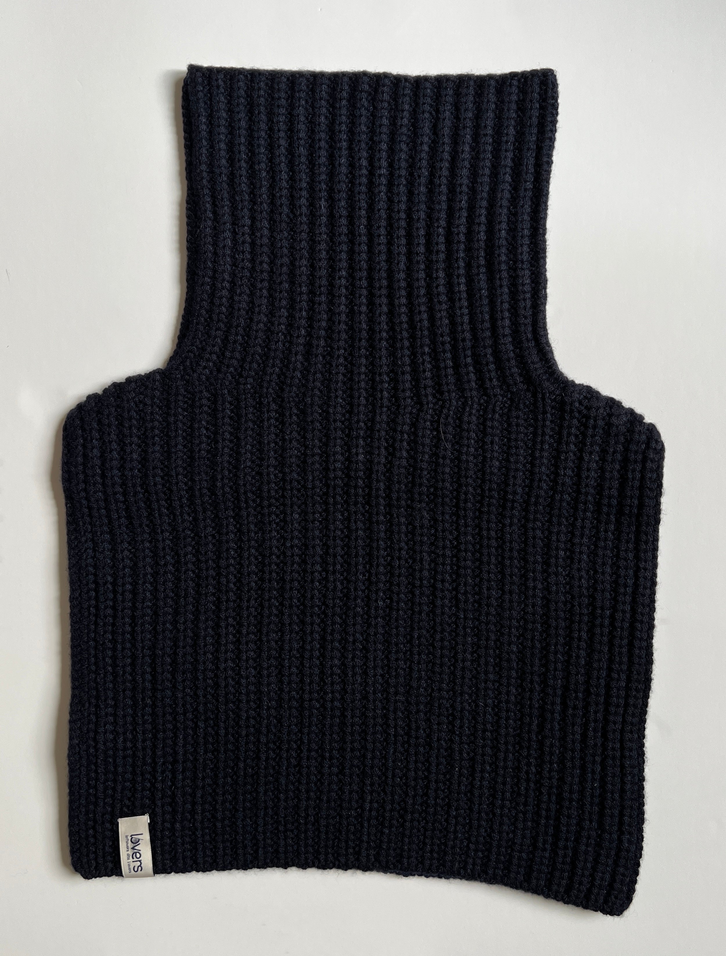 PLASTRON COL ROULE 100% CACHEMIRE 14 FILS L/56