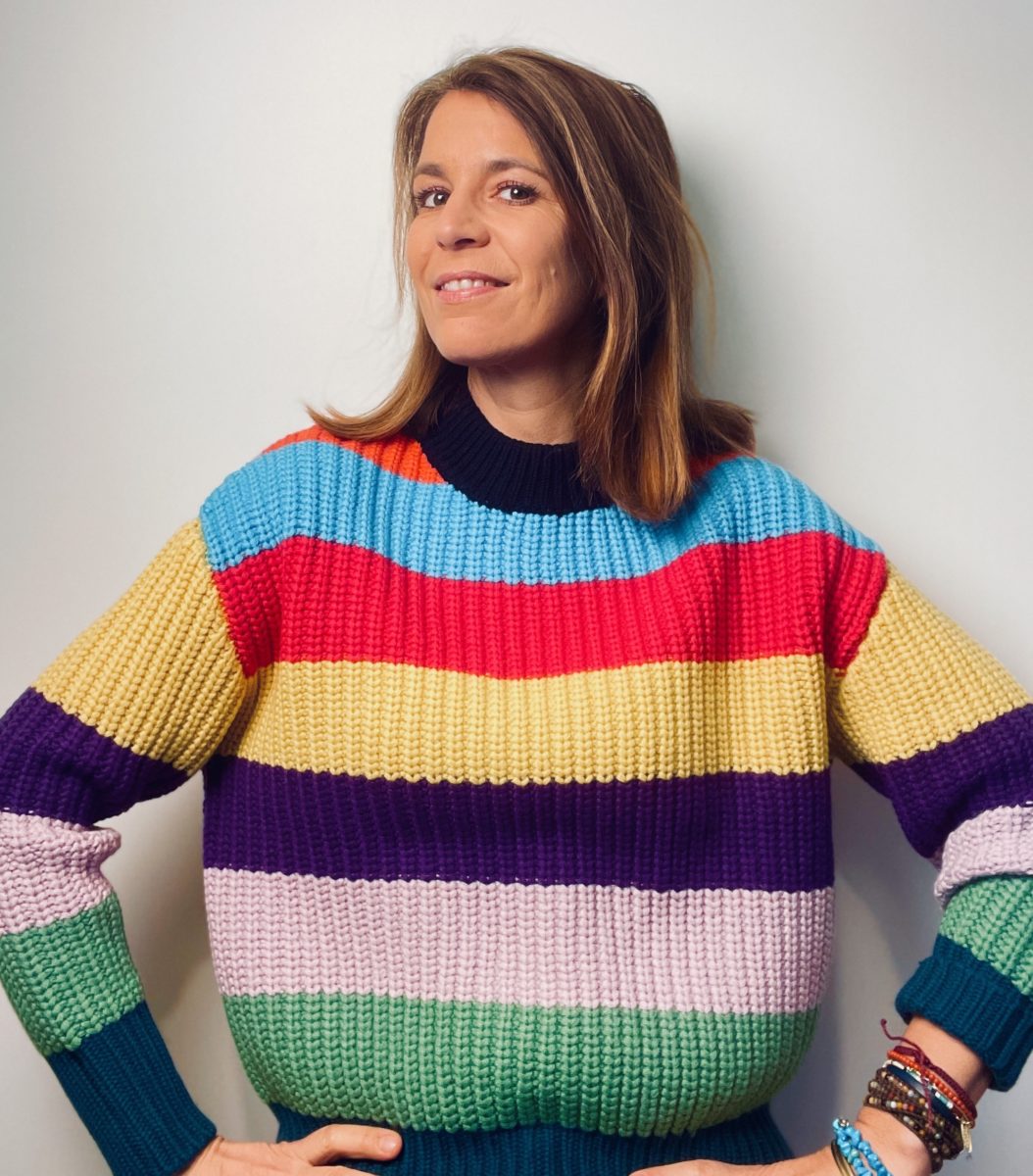 RAS DE COU RAYE MULTICOLORE 18 FILS L/61