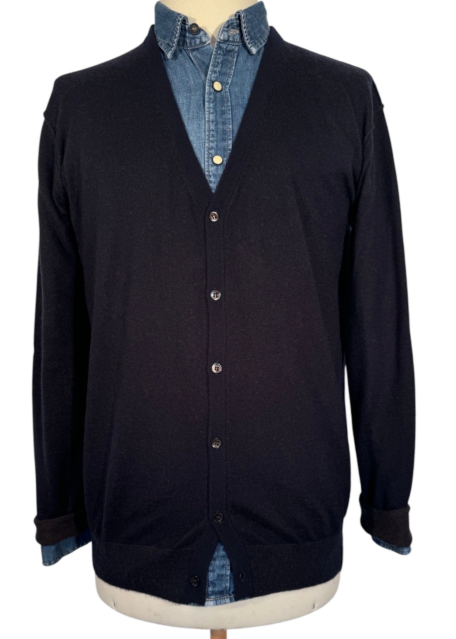 GILET MIXTE ULTRAFIN REVERSIBLE 100% CACHEMIRE L/80