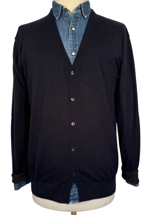 GILET MIXTE ULTRAFIN REVERSIBLE 100% CACHEMIRE L/80