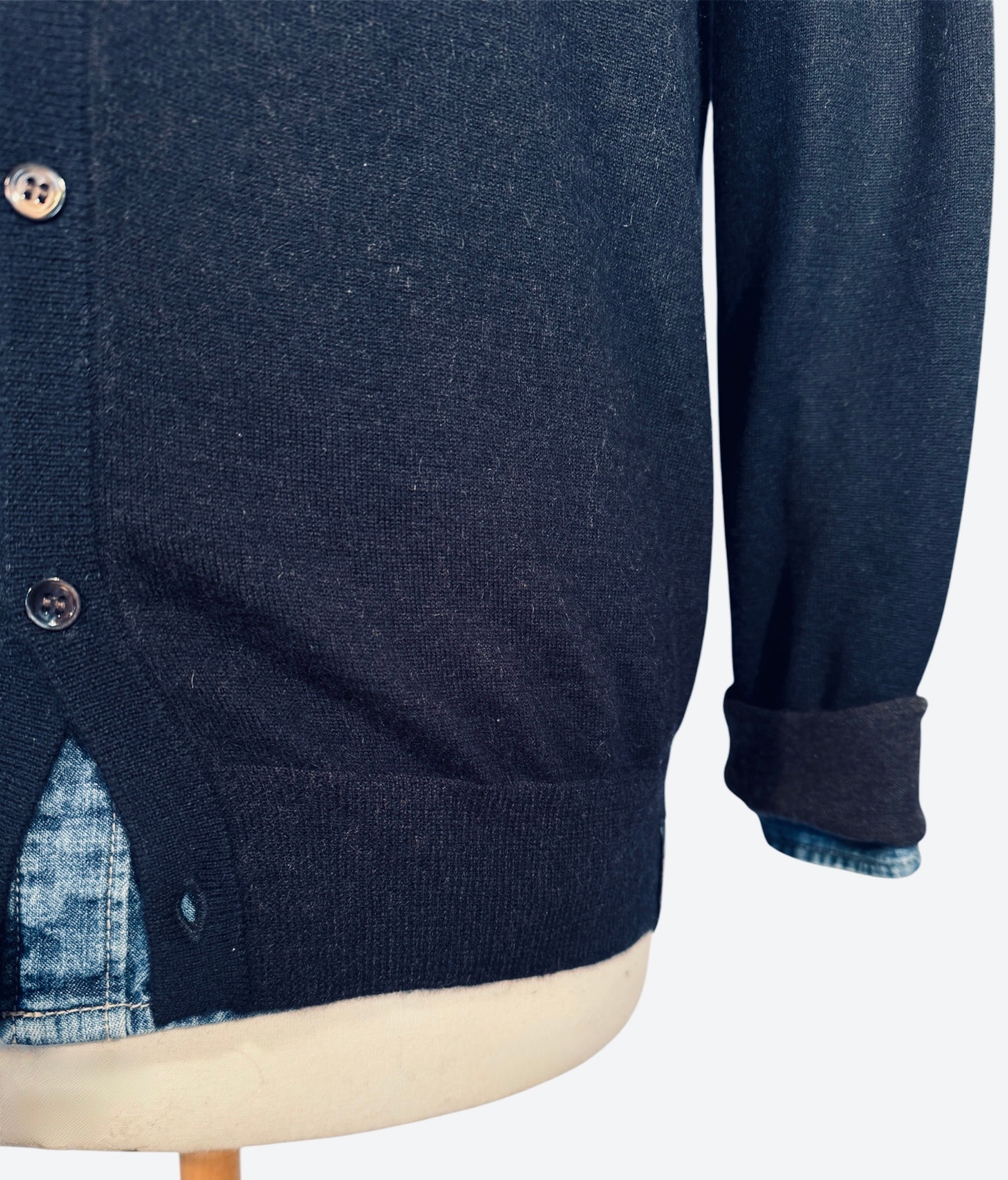 GILET MIXTE ULTRAFIN REVERSIBLE 100% CACHEMIRE L/80