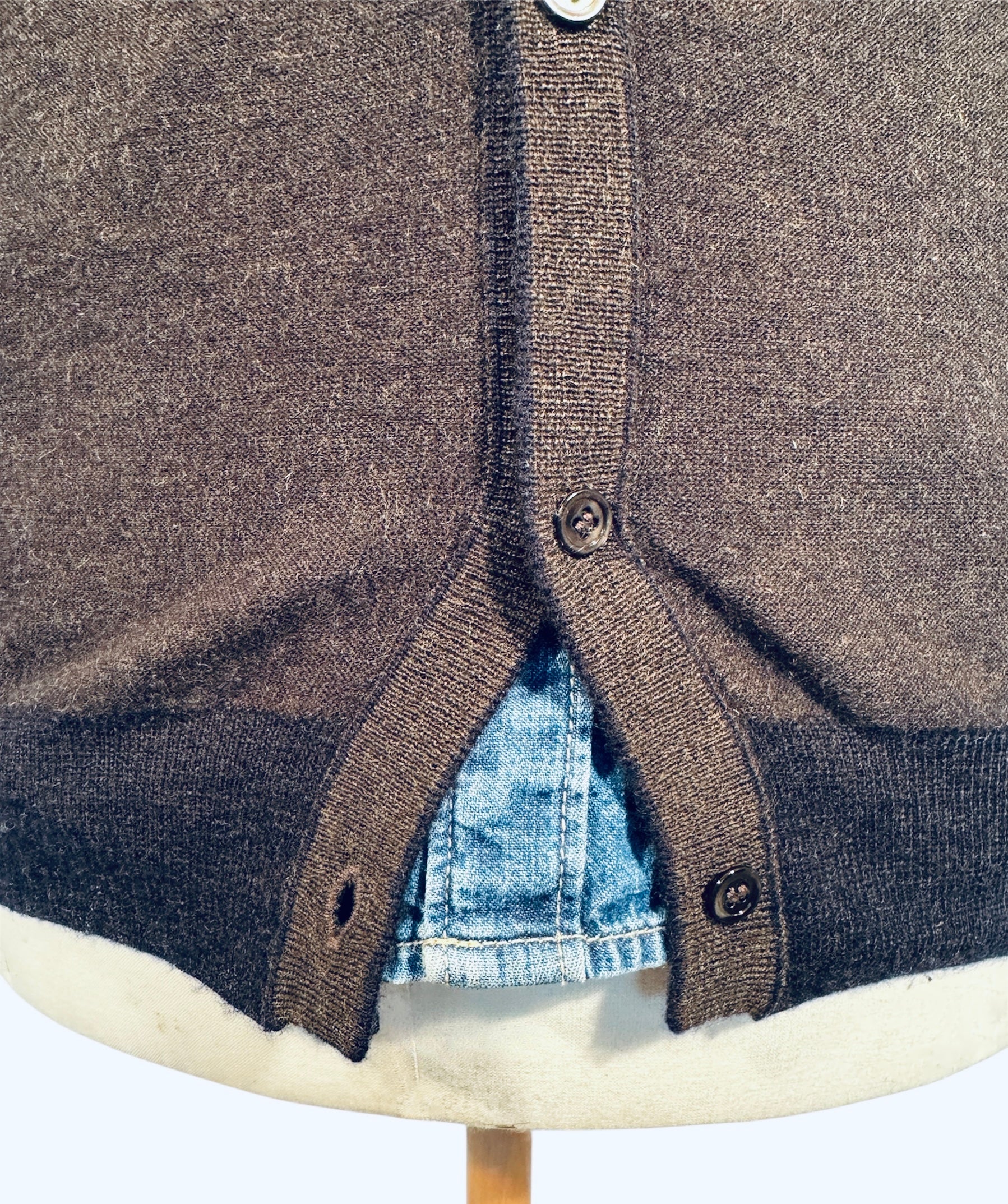 GILET MIXTE ULTRAFIN REVERSIBLE 100% CACHEMIRE L/80