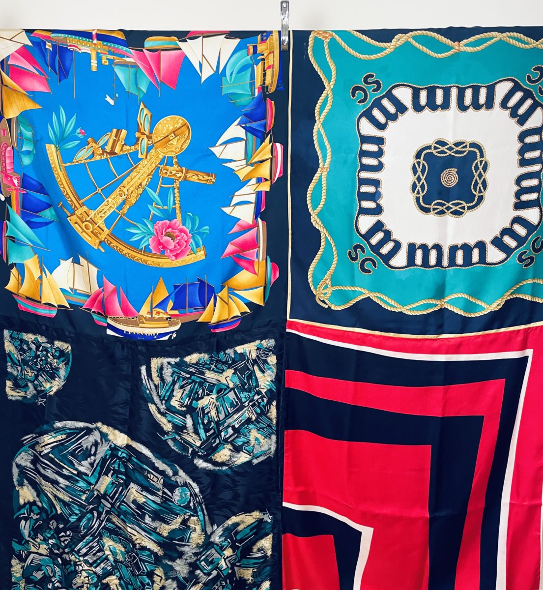 GRAND FOULARD - 100% soie - Pièce unique