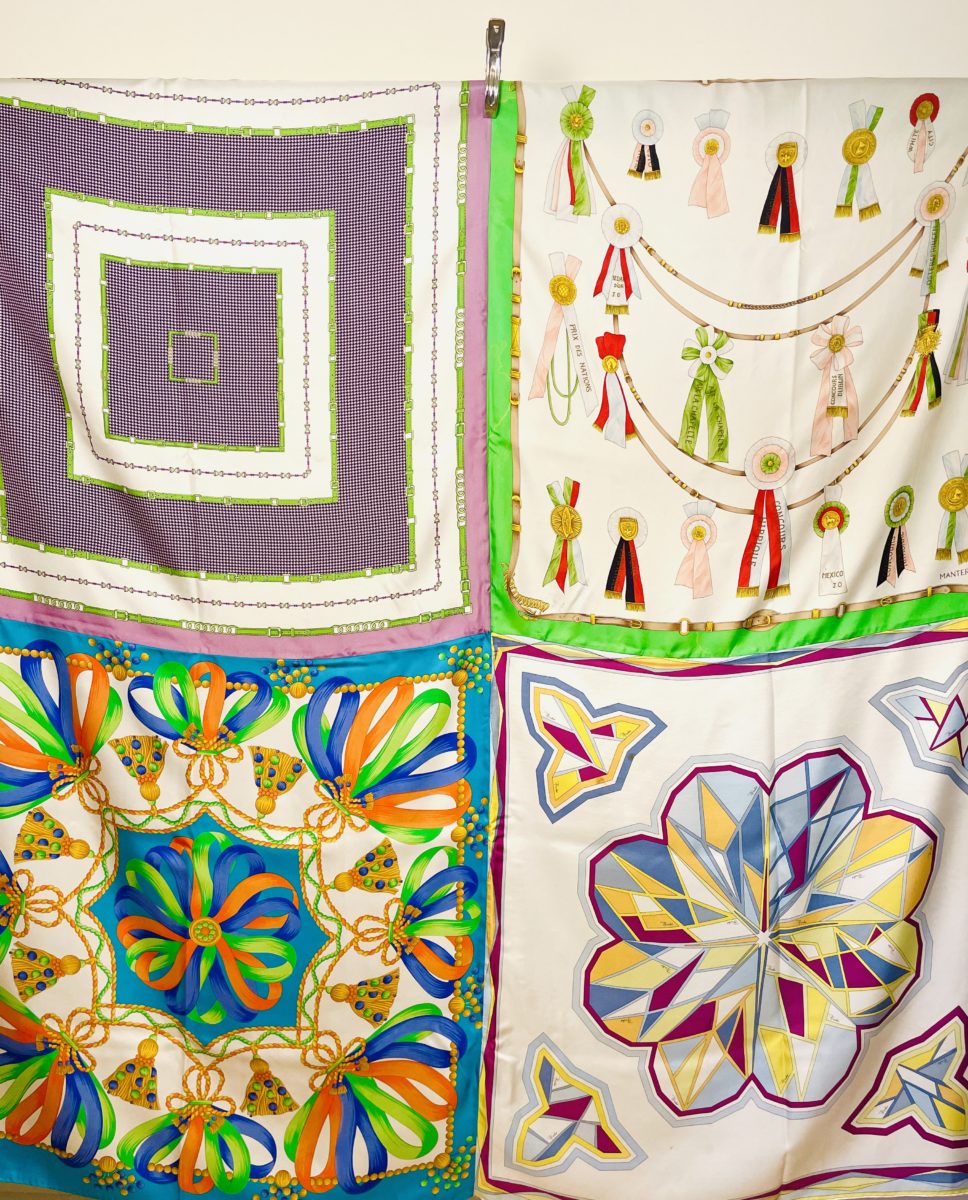 GRAND FOULARD - 100% soie - Pièce unique