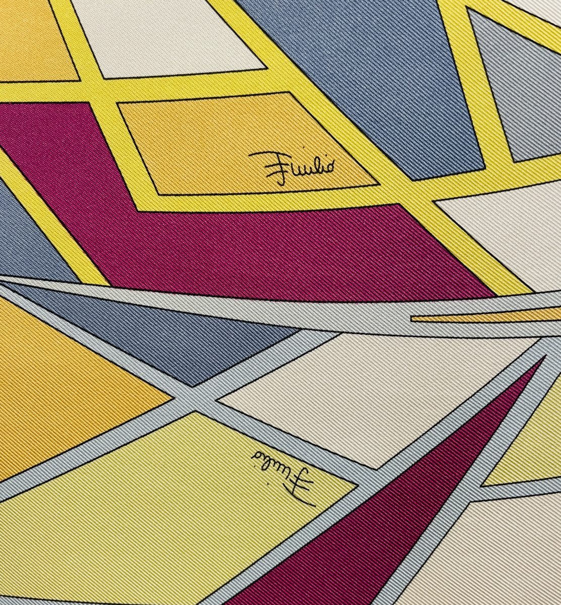 GRAND FOULARD - 100% soie - Pièce unique