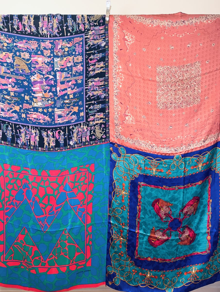 GRAND FOULARD - 100% soie - Pièce unique