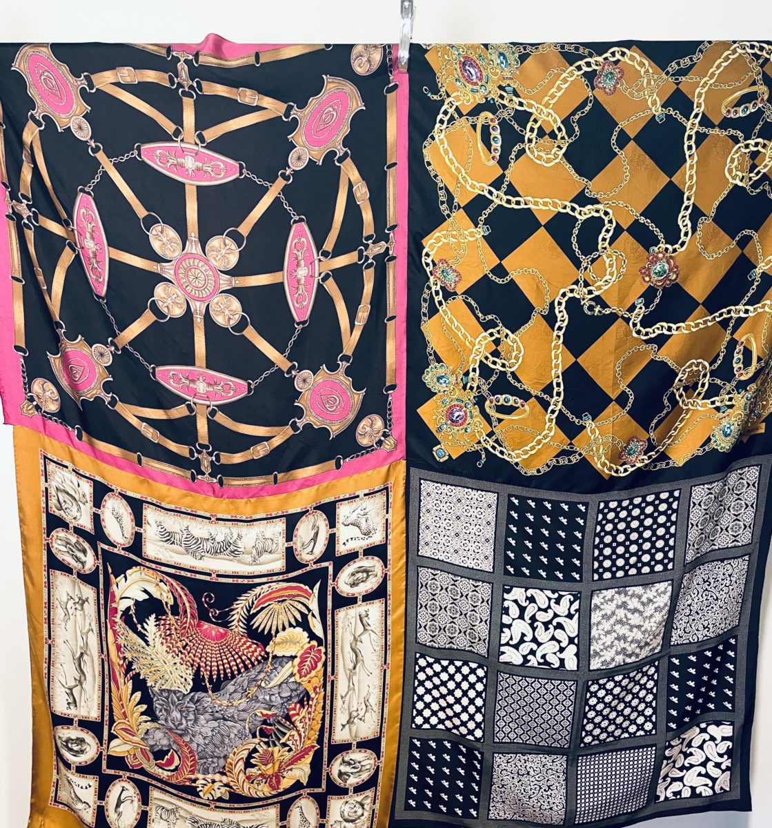 GRAND FOULARD - 100% soie - Pièce unique