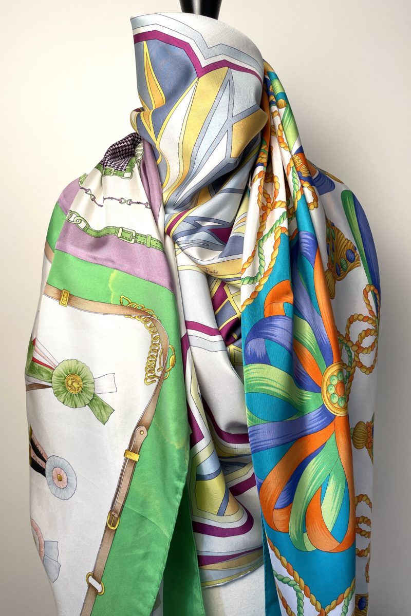 GRAND FOULARD - 100% soie - Pièce unique