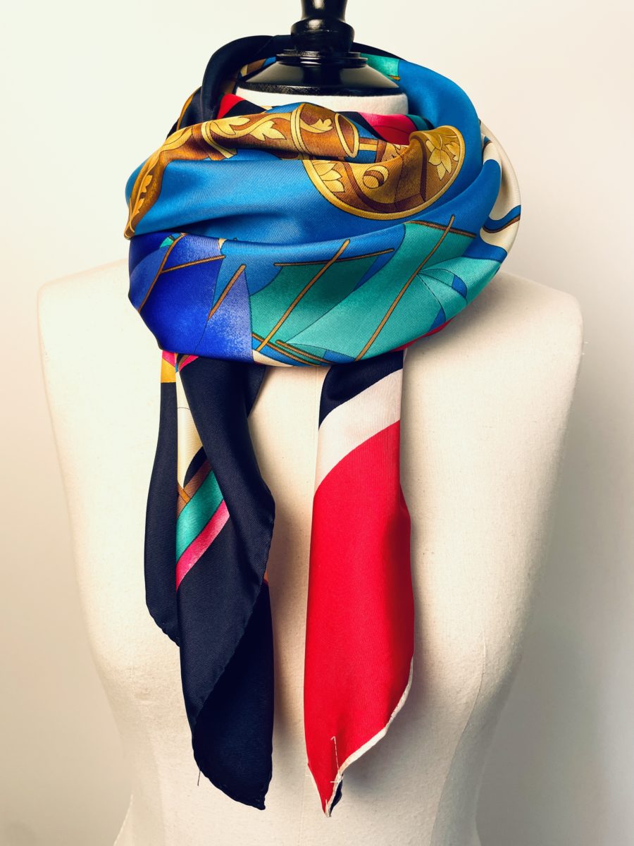 GRAND FOULARD - 100% soie - Pièce unique