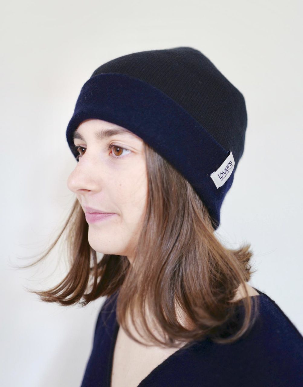 BONNET RÉVERSIBLE MIXTE BICOLORE - 4 FILS - L/14