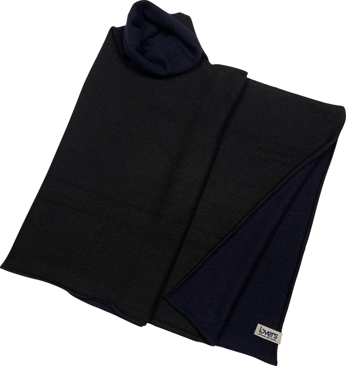 PONCHO RÉVERSIBLE - BICOLORE - 4 FILS - L/1